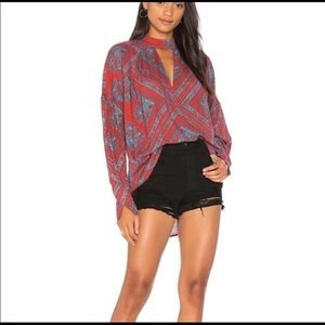 FREE PEOPLE Walking On A Dream Tunic Top Size M